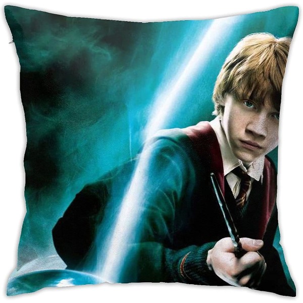 Faroutx Rupert Grint Kuddfodral Dubbelsidigt tryck Kuddfodral Dorm Inredning för Vardagsrum Sovrum 45x45cm(18x18 tum)