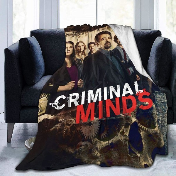 Criminal Minds Throw Filt Super Soft Microfleece Filt Fluffy Mysig filt För Bäddsoffa -w10 60x50in 150x125cm