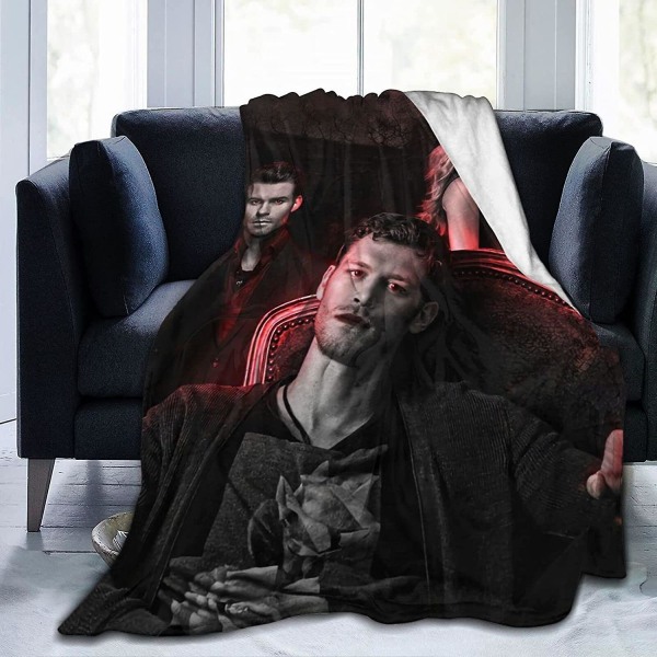 Klaus Mikaelson Fleecefilt Sängfilt Lätt Super Mjuk Mysig Lyx Sängfilt Microfiber -s588 60x50in 150x125cm