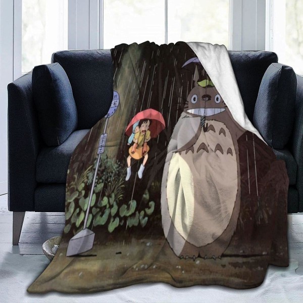 Min granne Totoro Super Ultra Mjuk flanell fleecefilt Stor Fluffig Varm Säng över Säng Soffa Soffa- Flera storlekar För Vuxna Barn Tonåringar Fantastisk säng 50x40in 125x100cm