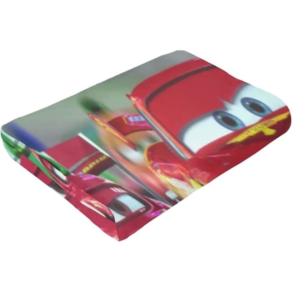 Cars Lightning Mcqueen Slängfilt För Soffa,stickad Slängfilt Med tofsar, Dekorativ Mjuk Stickad Filt Släng Flera storlekar Välmatchad säng 60x50in 150x125cm