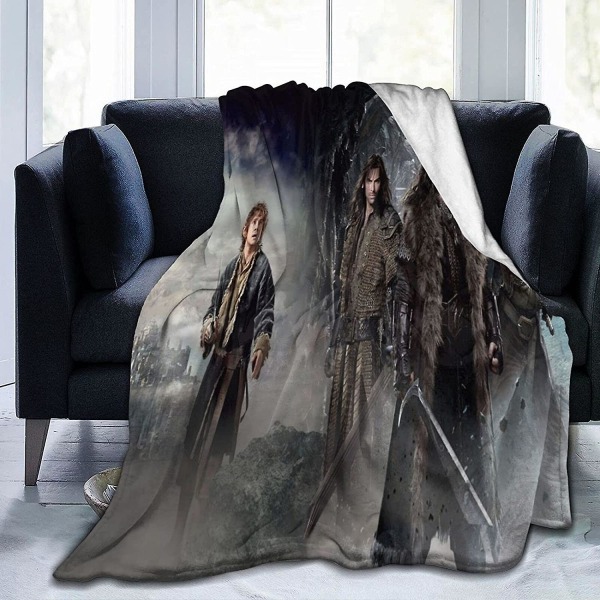 Vintage Lord of the Rings Fleece Twin Size filt Bekväm filt för spjälsäng Säng Soffstol Flera storlekar för vuxna barn Tonåringar Välmatchad säng 60x50in 150x125cm