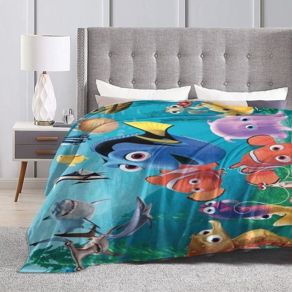 Hitta Nemo Queen Size mjuk mikrofleecefilt, supervarm, luury, lätt, luddig, fleecefilt hela säsongen för soffa, soffa, sängfilt Great Bedroo 80x60in 200x150cm