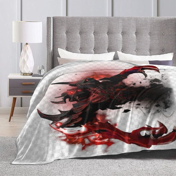 Dota 2 Fleece Bärbar Huvfilt Mjuka Mysiga Filtar Luvtröja Kasta Omlott Kappa Kap För Soffa Soffa Tupplur Resor För Vuxna Välmatchad Sovrumstillbehör 80x60in 200x150cm