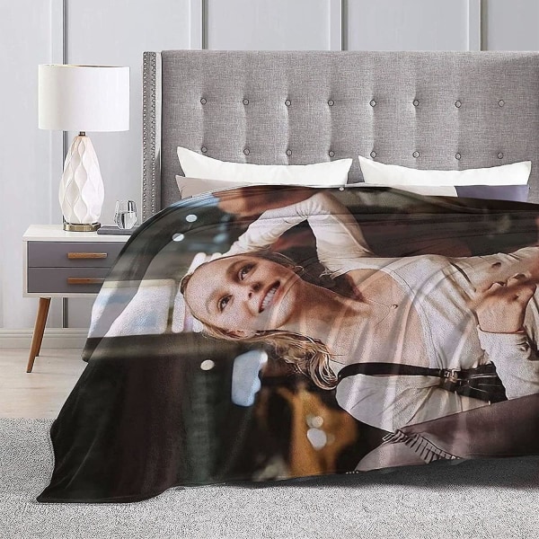 Lily Rose Depp filt Ultramjuk flanellfilt 3d- print Fluffig plyschfilt Sängdekoration Sängfilt för vardagsrumsrum Sovsalsinredning (3 storlekar 50x40in 125x100cm