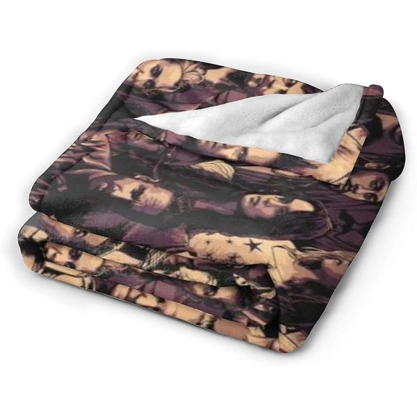 The Walking Dead Flanell Filt Vändbar Fluffy Throw Filtar Lyx Ultra-mjuk Mysig Micro Fleece Filt Till Säng Soffa Soffa Stol Dorm Travel Bla 60x50in 150x125cm