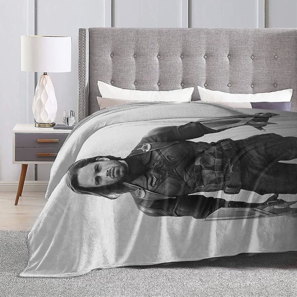 Sebastian Stan & Bucky Barnes Fleecefilt Sängfilt Lätt Super Mjuk Mysig Lyx Sängfilt Microfiber -s506 60x50in 150x125cm