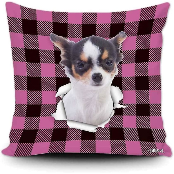 Chihuahua Heminredning Släng Case Rolig Valp Case För Soffa Soffa Sovrum 18 X 18 tum, dubbelsidig utskrift