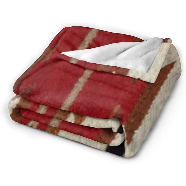 Tribal Native American Red Hue Print Slängfilt Mjuk flanell Fleece Varm filt för soffa, säng, soffa, stol, kontor, resa, camping-r464 50x40in 125x100cm