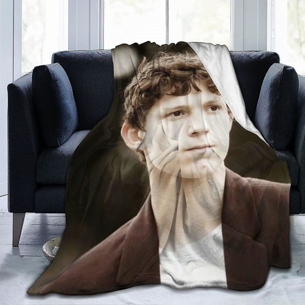 Tom Holland Fleecefilt Sängfilt Lätt Super Mjuk Mysig Lyx Sängfilt Microfiber -t204 60x50in 150x125cm