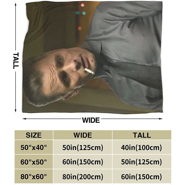 Viggo Mortensen filt Ultramjuk flanellfilt 3d- print Fluffig plyschfilt Sängdekoration Sängfilt till vardagsrummet Sovrumsdekoration (3 storlek 80x60in 200x150cm