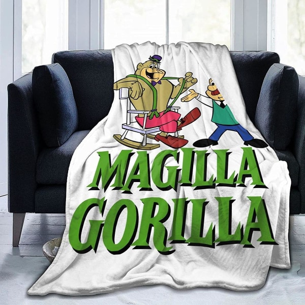 Magilla Gorilla Ultramjuk mikrofleecefilt Heminredning Lättvikt för soffa -q277 60x50in 150x125cm