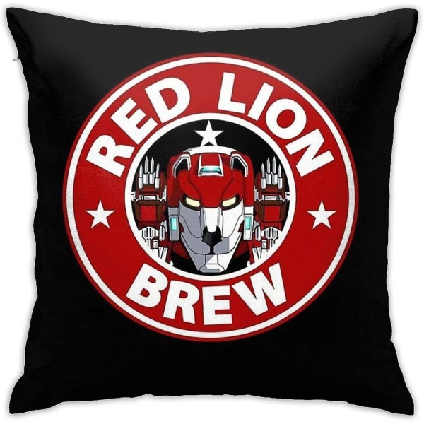 Red Lion Brew Kudde Cover Dekorativt case för soffa sovrum 18"x18"