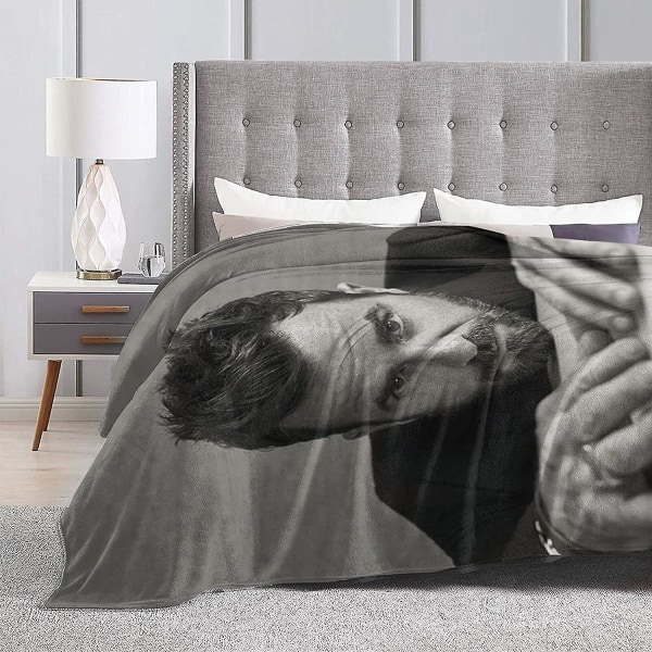 Justin Theroux Mjuk och behaglig varm fleecefilt för soffa,kontorssäng Billägersoffa Mysig Fluffig Plysch Sängfiltar Strandfiltar-d596 80x60in 200x150cm