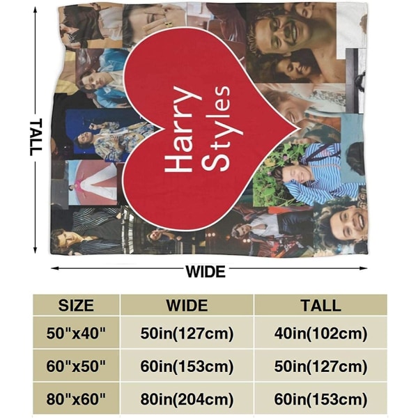 Harry-styles Flanell filt Anti-pilling Lätt plysch Mysig Lämplig Sängfilt, för Säng Soffa Stol Höst Vinter Vår Vardagsrum -x384 50x40in 125x100cm