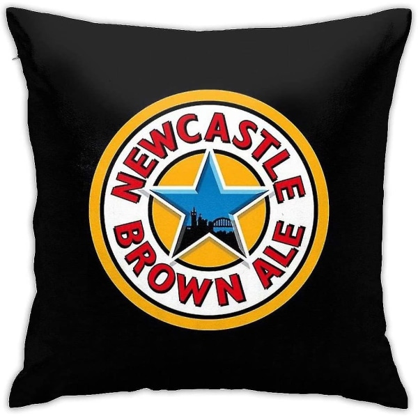 Newcastle Brown Ale United Kudde Cover Dekor Case för soffa sovrum 18"x18"