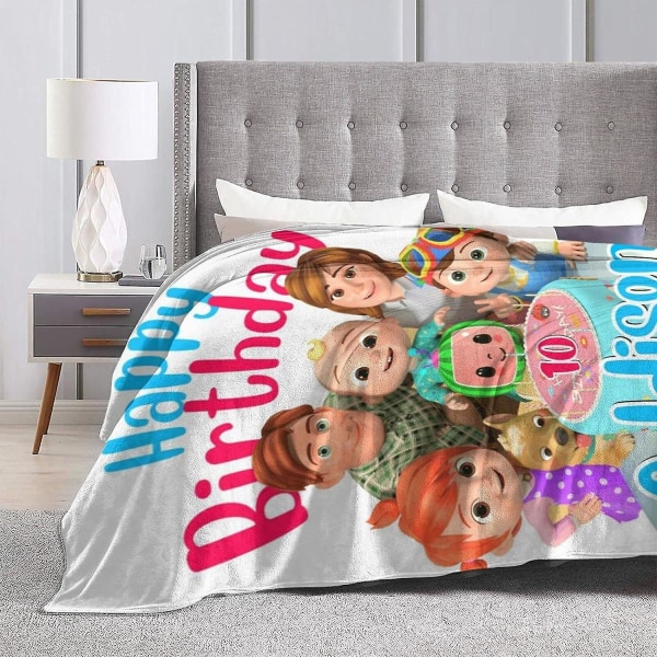 Co-co-melon N-ursery R-hymes Fleecefilt Flanell Fleece Plaststorlek Etra Tjock Sängfilt Super Varmt Mysigt Till Vinter Välmatchat sovrumstillbehör 80x60in 200x150cm