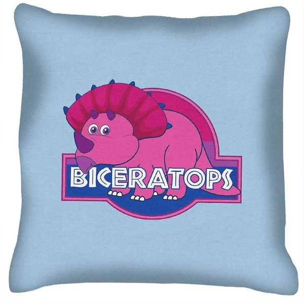 Biceratops Pride Dinosaur Kudde 18"x18"