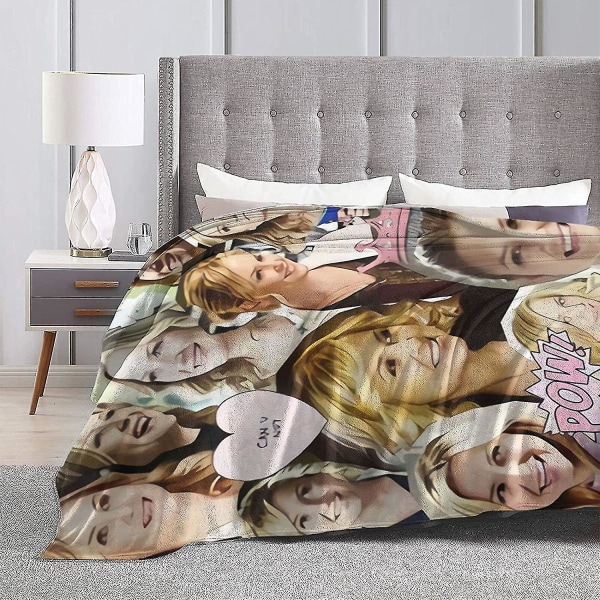 Jessica Capshaw As Arizona Robbins Mjuk och bekväm varm fleecefilt för soffa,kontorssäng Bil Campsoffa Mysig Fluffig Plysch Sängfiltar Strand 80x60in 200x150cm