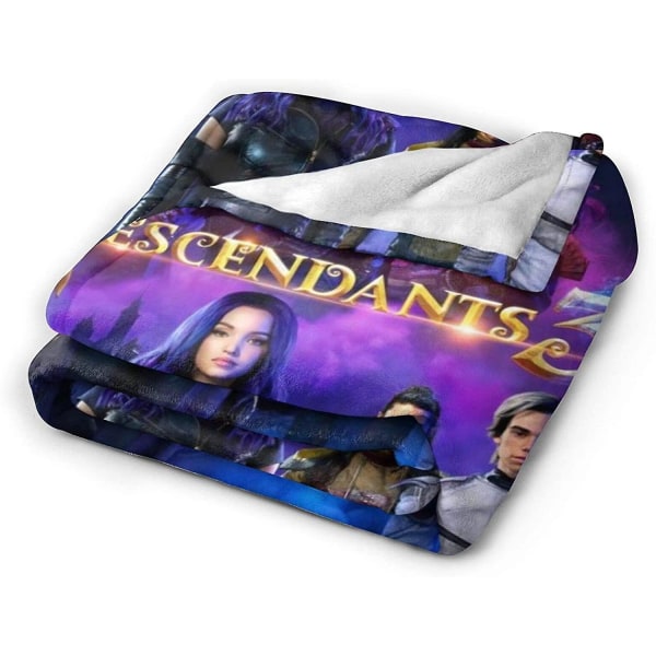 Descendants 3 slängfilt Extra mjuk mikrofiberfleecefilt Fluffig mysig filt för bäddsoffa -s61 50x40in 125x100cm