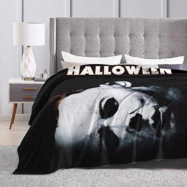 Halloweenmichael Myers Slay Hela dagen Flanell Fleecefilt Lätt Super Mjuk Varm Mysig Lyxig Slängfilt Heminredning För Soffa, Säng, Soffa, Trav 80x60in 200x150cm