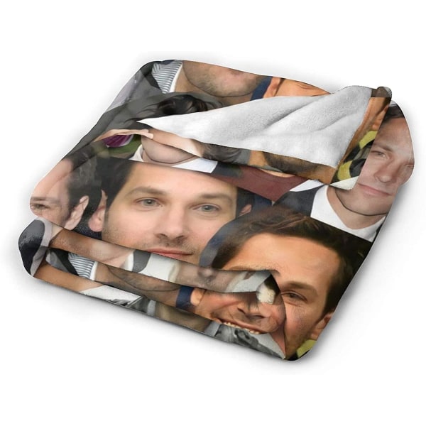 Filt Paul Rudd Mjuk flanell Fleece Täcke Fluffig plyschfilt Mjuk flanell Helårsinredning Mattor Vardagssoffor-e174 60x50in 150x125cm