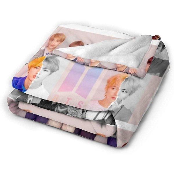 Bts Love Yourself Tear Ultra Mjuk Lättvikt Varm flanell kastar filtar Soffa Soffa Fuzzy Filt För Resande Camping Hem-l197 80x60in 200x150cm