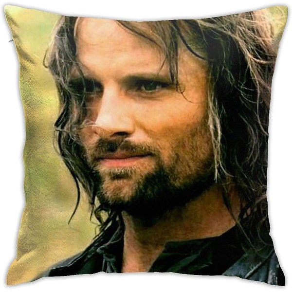 Viggo Mortensen Kuddfodral Kuddfodral Mjukt cover Dekorativ kuddsoffa Bil fyrkantigt örngott för hemsäng dekor(18x18in)