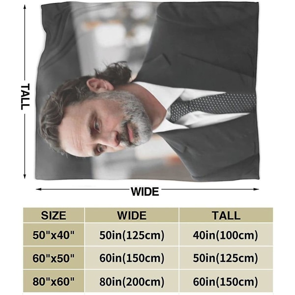 Rick Grimes Fleecefilt Sängfilt Lätt Super Mjuk Mysig Lyx Sängfilt Microfiber -t43 50x40in 125x100cm