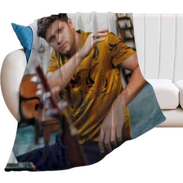 Niall Horan Ultra-mjuka mikrofleece filtar för hem Bäddsoffa soffa Mysigt Varm Lätt för All Season Presentdekorationer 3d- printed filt Fo 60x50in 150x125cm