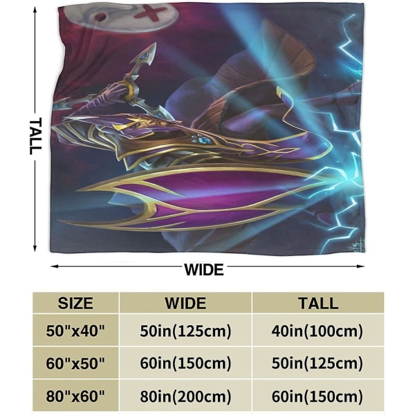 Dota 2 Slängfilt Mjuk Luddig Lättvikt Mysig Varm Fluffig Plyschfilt Till Säng Soffa Stol Höst Vinter Vår Vardagsrum Välmatchat sovrum Ac 60x50in 150x125cm