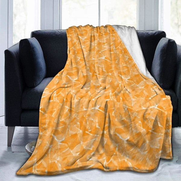 Gul abstrakt plädfilt Mjuk flanell fleecefilt för soffa,säng,soffa,stol Kontor,resor,camping-r71 50x40in 125x100cm