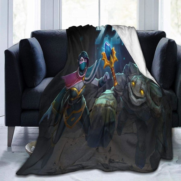 Dota 2-sängfilt Lätttäcke för barn Vuxna Mjuk varm flanellsängfilt. för säng, soffa, camping och resor Välmatchat sovrum Acc 60x50in 150x125cm