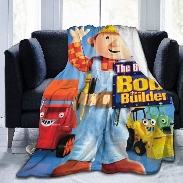 Bob The Builder 2 Novelty Filt Fleece Täcke för kvinnor -w473 50x40in 125x100cm