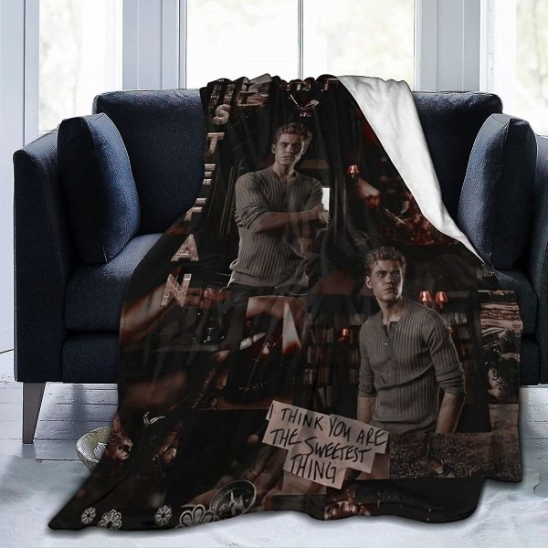 Stefan Salvatore Fleecefilt Sängfilt Lätt Super Mjuk Mysig Lyx Sängfilt Microfiber -s456 60x50in 150x125cm