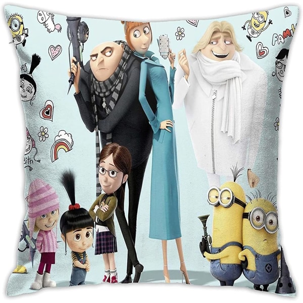 Despicable Me Throw Case Kuddfodral, bäddsoffa Heminredning Cover Kuddfodral18"x18"