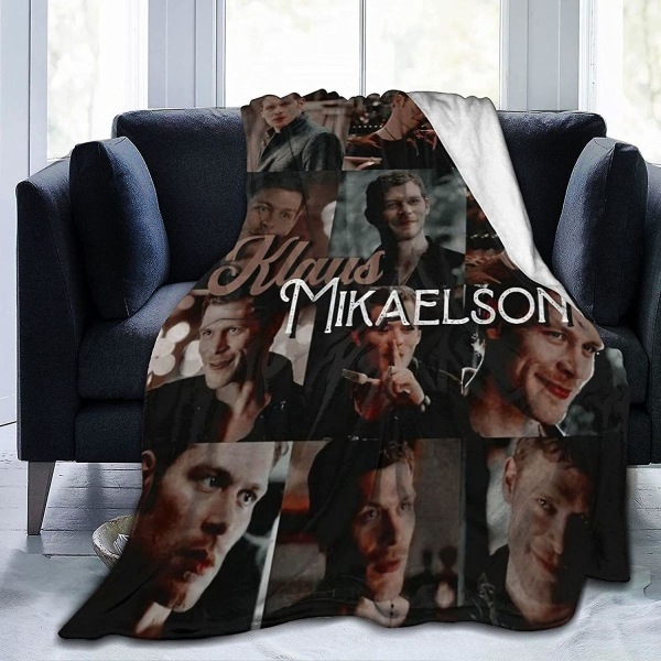 Klaus Mikaelson Fleecefilt Sängfilt Lätt Super Mjuk Mysig Lyx Sängfilt Microfiber -s488 50x40in 125x100cm