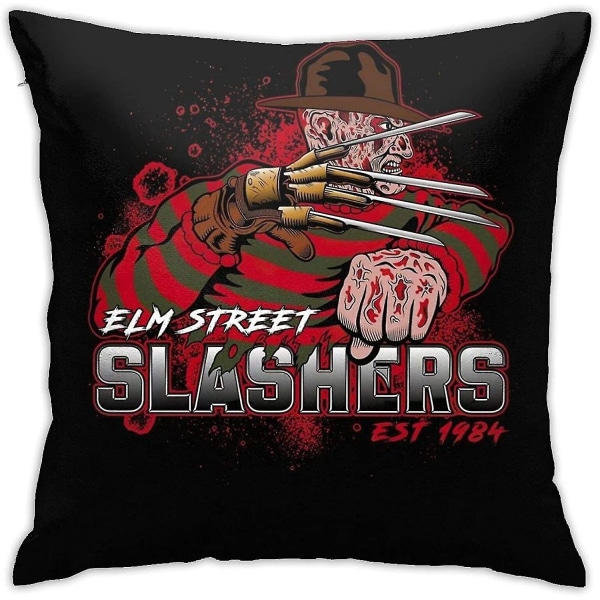 Elm Street Slashers Est 1984 Skräckfilmssamlingar Present till skräckfilmer Fans Halloween-kollektion Dekorativa kuddfodral för hemmet Örngott