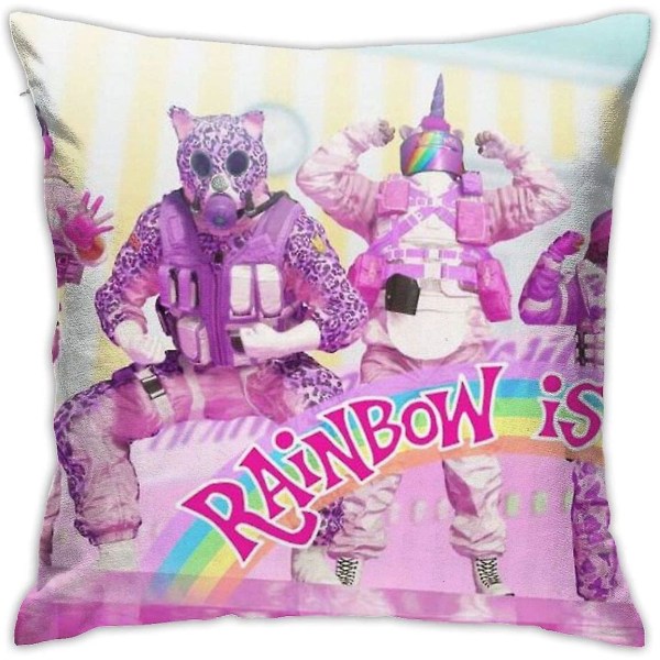 Rainbow Six Siege filmisk affisch 'rainbow Is Magic' Kudde Cover Dekor Case för soffa sovrum 18"x18"