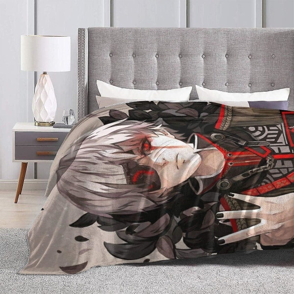 Tokyo Ghoul Throws Blanket Mjuk Komfort Sängfilt Soffa Travel 50x40in 125x100cm