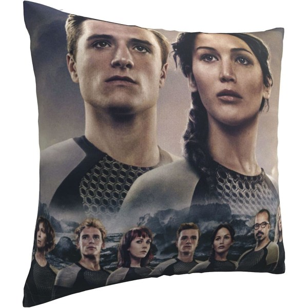 The Hunger Games Mjuka kuddfodral 45 X 45 Cm Fyrkantiga kuddfodral Bekväma dekorativa kuddfodral Lyxigt cover för soffa sovrum med