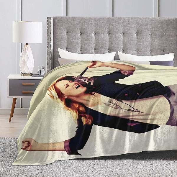 Emma Stone Mjuk och skön varm fleecefilt för soffa,kontorssäng Billägersoffa Mysig Fluffig plysch filtar Strandfiltar-c45 60x50in 150x125cm