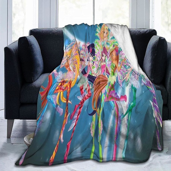 The Winx Club Super Soft Fluffy Snugly Solid Flanell Fleece Throws För Bäddsoffa Filtar -w161 80x60in 200x150cm