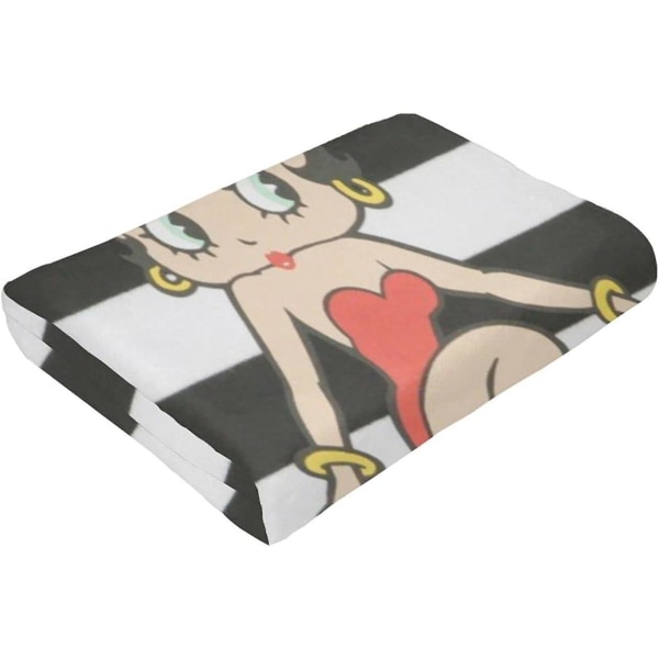 Vintage Betty Boop Sängfilt Printed filt Lättvikt Förbättrar sömnen Flera storlekar för vuxna barn Tonåringar Välmatchade sovrumstillbehör 80x60in 200x150cm