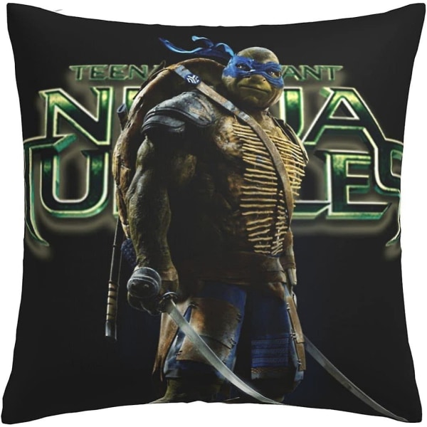 Tmnt Mjuka kuddfodral 45 X 45 Cm Fyrkantiga kuddfodral Bekväma dekorativa kuddfodral Lyxigt cover för soffa sovrum med osynligt Z