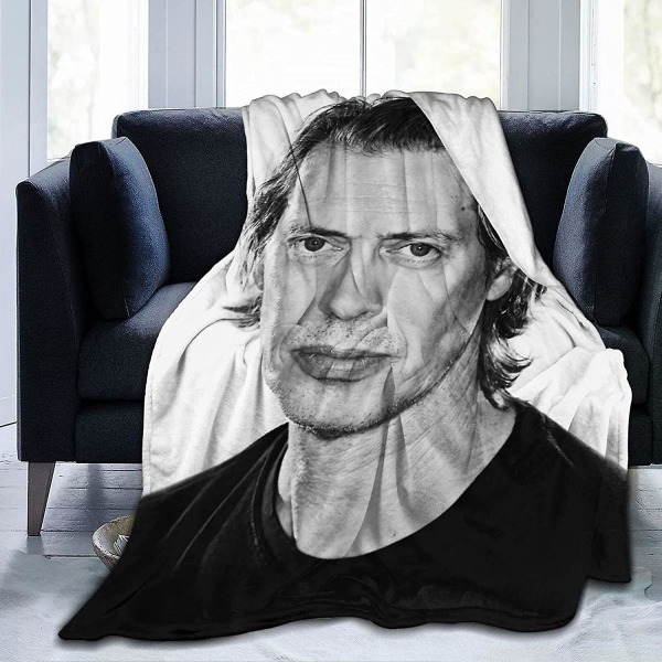 Steve Buscemi Mjuk och behaglig varm fleecefilt för soffa,kontorssäng Billägersoffa Mysig Fluffig Plysch Sängfiltar Strandfiltar-e311 60x50in 150x125cm