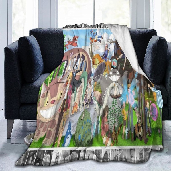 Spirited Away Ultramjuk mikrofleecefilt Varm filt Sängfilt Tjock sängfilt för kontorssoffa Vardagsrum - All Season Premium sängfilt 80x60in 200x150cm