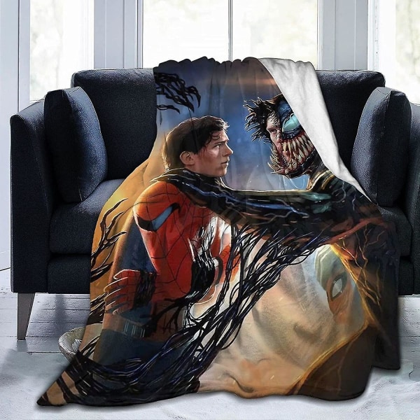 Tom Holland filt Ultramjuk flanellfilt 3d- print Fluffig plyschfilt Sängdekoration Sängfilt för vardagsrumsrum Sovsalsinredning (3 storlekar)-a 80x60in 200x150cm