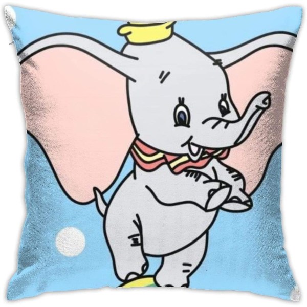 Dumbo med bollkuddfodral Cover Dekorativa örngott för soffa 18 X 18 tum