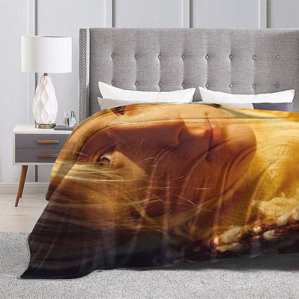 Saoirse Ronan filt Ultramjuk flanellfilt 3d- print Fluffig plyschfilt Sängdekoration Sängfilt till vardagsrummet Sovrumsdekoration (3 storlekar) 60x50in 150x125cm